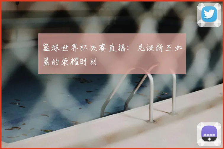 篮球世界杯决赛直播：见证新王加冕的荣耀时刻